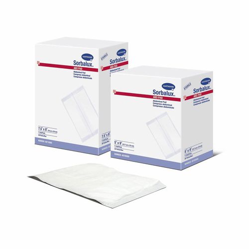 Compressa in cellulosa - Sorbalux® ABD - Hartmann - in tessuto non tessuto / assorbente / non aderente