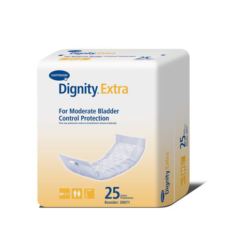 Assorbente igienico esterno per adulto - Dignity® Extra - Hartmann - scatola da 25 pezzi