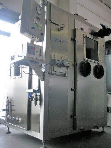 Scatola a guanti di contenimento - ITECO Engineering Italy - con filtro HEPA / con sistema di purificazione del gas / in acciaio inossidabile
