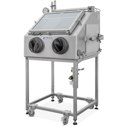 Scatola a guanti di produzione - ITECO Engineering Italy - da terra / con schermatura / in acciaio inossidabile