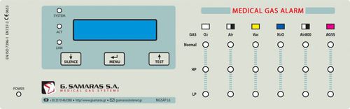 Sistema di allarme per gas medicali - MGSAP L6 - G. SAMARAS SA - Medical Gas Solutions - di zona
