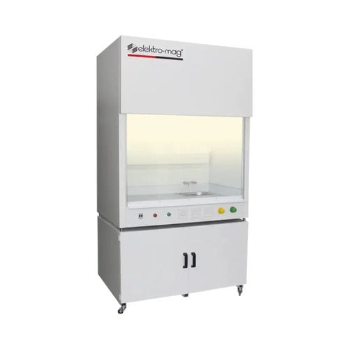 Cappa da laboratorio - EM 901 - Elektro-mag - da terra / con rotelle / a flusso laminare