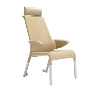 Sedia con braccioli - Salus PSSA01 - Teal - con rotelle / con schienale alto