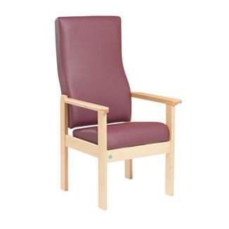 Sedia con schienale alto - Perry 730 - Teal - con braccioli / ad altezza regolabile