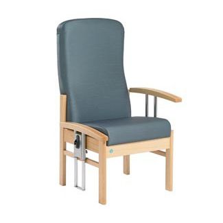 Sedia con schienale alto - APOLLO 2 - Teal - con braccioli / ad altezza regolabile
