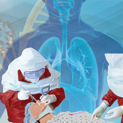 Simulatore per diagnosi COVID-19 - RSIM ARDS - SmartMan - didattico / per iniezioni endovenose / per iniezioni intraossee