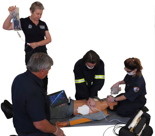 Simulatore di paziente per iniezioni endovenose - Megacode LV Pro+e - SmartMan - per intubazione / per subappalto / per interventi di emergenza