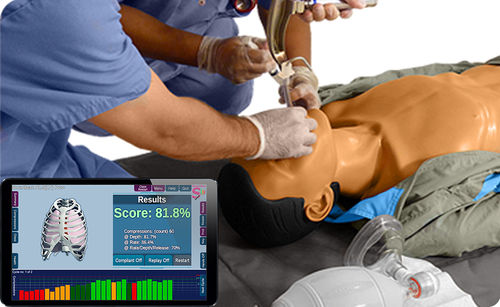 Manichino didattico per interventi di emergenza - ALS Pro - SmartMan - per intubazione / per ventilazione artificiale / per RCP