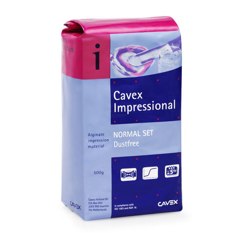 Materiale odontoiatrico in alginato - Impressional - Cavex Holland BV - per portaimpronte