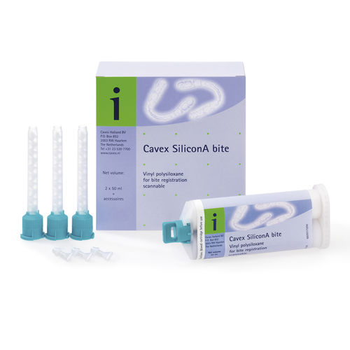 Materiale odontoiatrico in silicone - SiliconA Bite - Cavex Holland BV - per portaimpronte / CAD CAM