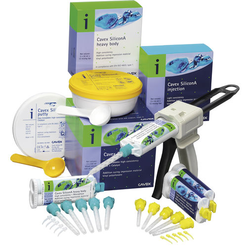 Materiale odontoiatrico in silicone - SiliconA - Cavex Holland BV - per portaimpronte
