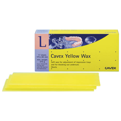 Materiale odontoiatrico cera - Cavex Yellow  - Cavex Holland BV - per laboratorio odontotecnico
