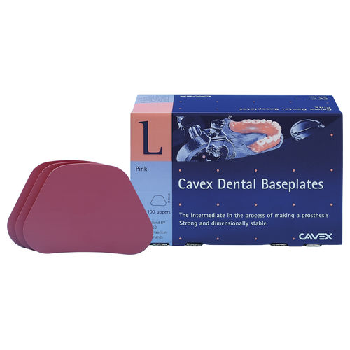 Materiale odontoiatrico cera - Dental Baseplates - Cavex Holland BV - per laboratorio odontotecnico / per protesi dentarie