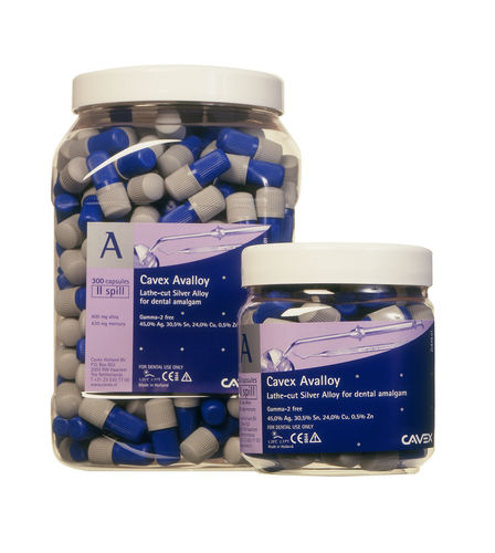 Materiale odontoiatrico amalgame - Avalloy - Cavex Holland BV - per ricostruzione dentale / per denti posteriori