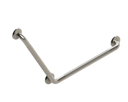 Barra di appoggio per stanza da bagno - GB-24x24-SK-1PK - HealthCraft Products - a muro / in acciaio inossidabile / a gomito
