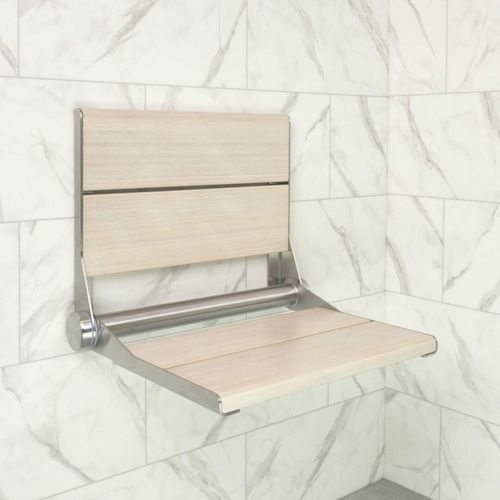 Seduta da bagno con schienale - SerenaSeat PRO - HealthCraft Products - pieghevole / a muro