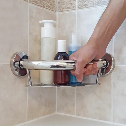 Barra di appoggio per stanza da bagno - PLUS-CS - HealthCraft Products - a muro / in acciaio inossidabile