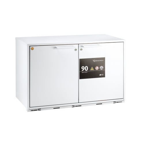 Armadio da laboratorio - EXPLORIS® - Köttermann - sottopiano / bianco / 2 porte