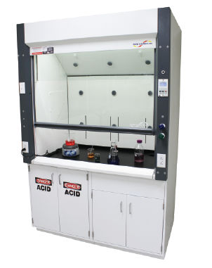 Cappa per aspirazione chimica - SAF T FLOW™ - Flow Sciences - di contenimento / da laboratorio / da terra