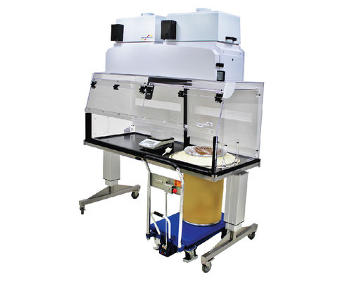Workstation da laboratorio per l'industria farmaceutica - Bag In, Bag Out series - Flow Sciences - per manipolazione di polveri / da terra