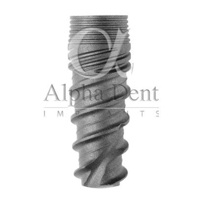 Impianto dentale conico - Active Plus - Alpha Dent Implants - in titanio / interno