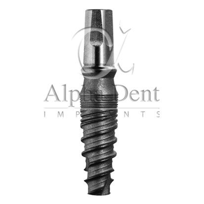 Impianto dentale conico - Integral - Alpha Dent Implants - in titanio / esterno / monopezzo