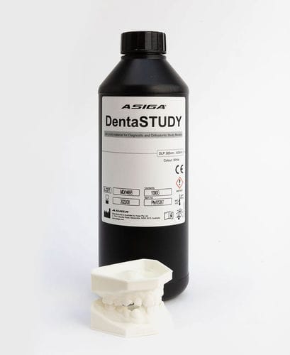 Materiale odontoiatrico in resina - DentaSTUDY - ASIGA - di modelizzazione / per stampa 3D / ortodontico