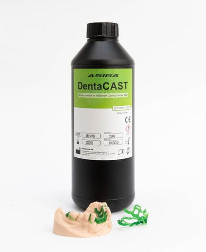 Materiale odontoiatrico in resina - DentaCAST - ASIGA - da colata / per stampa 3D / per corone dentali
