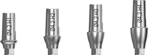 Pilastro dentale per impianto in titanio - WEEGO - BIOTECH DENTAL - interno / dritto