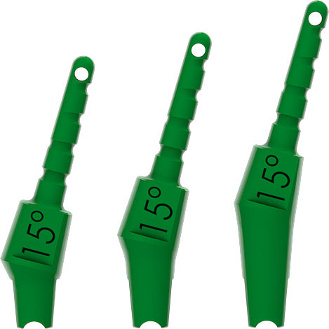 Pilastro dentale per impianto in plastica - Kontact, Kontact S&reg; - BIOTECH DENTAL - esterno / angolare / di prova