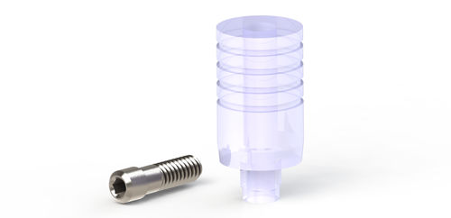 Pilastro dentale per impianto in plastica - DENTEO  - BIOTECH DENTAL - esterno / dritto / prefabbricato