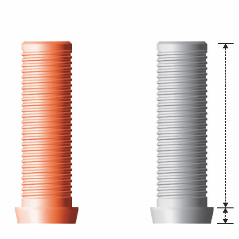 Pilastro dentale per impianto in PMMA - Ext. Plastic UCLA   - Cowellmedi - esterno / ad esagono esterno / dritto