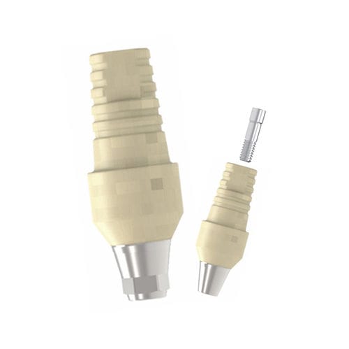 Pilastro dentale per impianto in titanio - Sub. Easy Temporary  - Cowellmedi - in PEEK / interno / esagonale