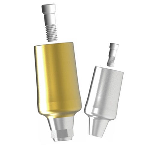 Pilastro dentale per impianto in titanio - Sub. Milling  - Cowellmedi - ad esagono interno / dritto / a vite