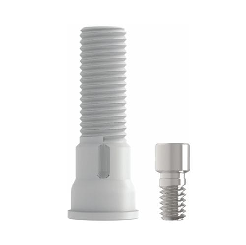 Pilastro dentale per impianto in PMMA - Sub. Multi Plastic UCLA Cylinder - Cowellmedi - esterno / ad esagono interno / dritto