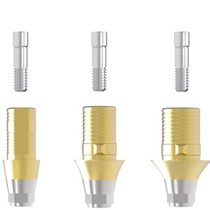 Pilastro dentale per impianto cilindrico - Sub. Hybrid L Ti-Base - Cowellmedi - in titanio / in zircone / conico