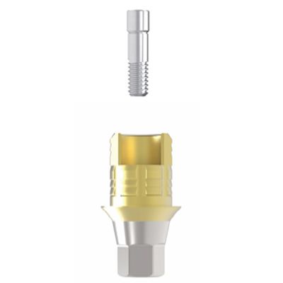 Pilastro dentale per impianto cilindrico - Sub-N. Hybrid S Ti-Base - Cowellmedi - conico / in titanio / in zircone
