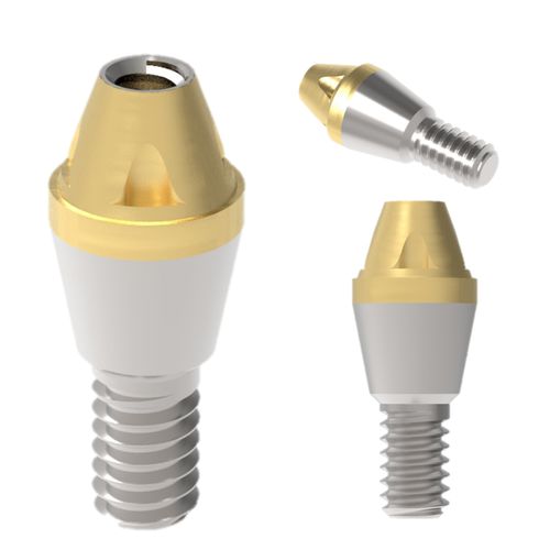 Pilastro dentale per impianto conico - Sub. Lock  - Cowellmedi - in titanio / interno / ad esagono interno