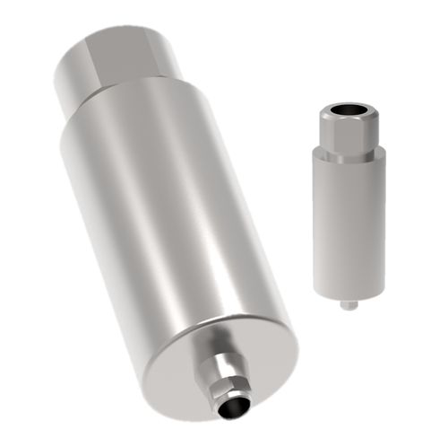 Pilastro dentale per impianto in titanio - Sub. Hybrid Ti-Block - Cowellmedi - interno / conico / ad esagono interno