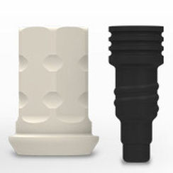 Pilastro dentale per impianto in titanio - ZERAMEX® P6 - Dentalpoint AG - in PEEK / esterno / dritto