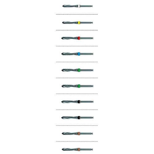 Punta per implantologia dentale - DDR series - Dentin Implants Technologies LTD - in acciaio inossidabile / parallela