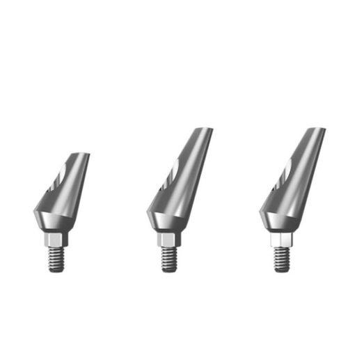 Pilastro dentale per impianto in titanio - ABT series - Ditron Dental - ad esagono interno / angolare / a vite
