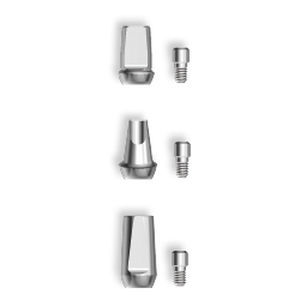 Pilastro dentale per impianto in titanio - twinKon® - Global D - esterno / dritto / angolare