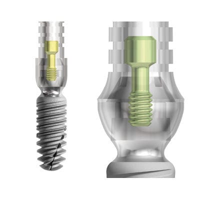 Pilastro dentale per impianto conico - TWINKON® - Global D - in titanio / esterno / conico
