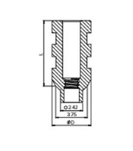 Pilastro di trasferimento in acciaio inossidabile - NM-Txxxx series - Noris Medical Ltd. - dritto