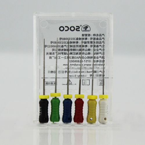 Lima odontoiatrica rotativa - SCF - SOCO Precision Instrument Co., Ltd. - per trattamenti canalari / NiTi