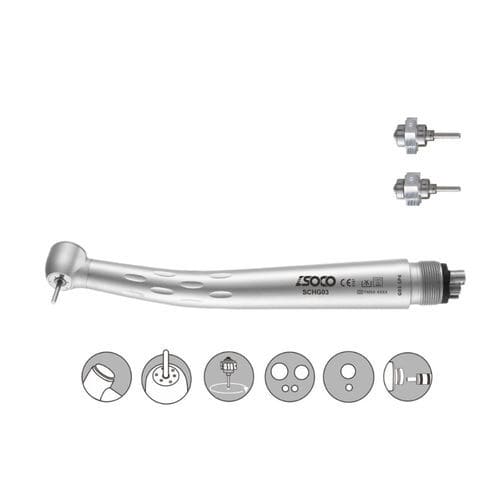 Turbina odontoiatrica - G03 series - SOCO Precision Instrument Co., Ltd. - pneumatica / con pulsante / in titanio