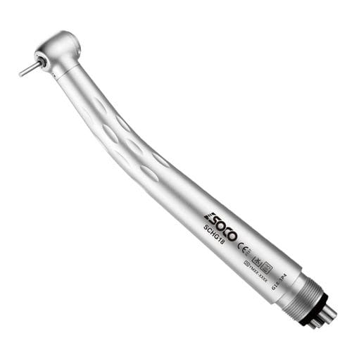 Turbina odontoiatrica - SCHG18  - SOCO Precision Instrument Co., Ltd. - pneumatica / con pulsante / con triplo spray esterno