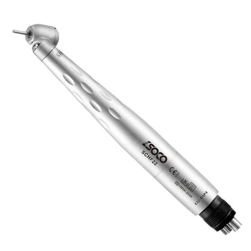 Turbina odontoiatrica - SCHF22 - SOCO Precision Instrument Co., Ltd. - pneumatica / 45° / con pulsante