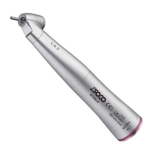 Contrangolo odontoiatrico - SCHB4 - SOCO Precision Instrument Co., Ltd. - pneumatico / moltiplicatore / 45°